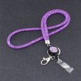 thumbnail image 2 of New Retractable Lanyard Badges Holder ID Lanyard Name Tag Universal Keychain Cellphones Office Id Hanging Rope Necklace Strap grey, 2 of 6