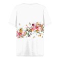 thumbnail image 5 of Womens Tops Women's Long Printed Spring/Summer Round Neck T Shirt Shirts for Women, 5 of 5