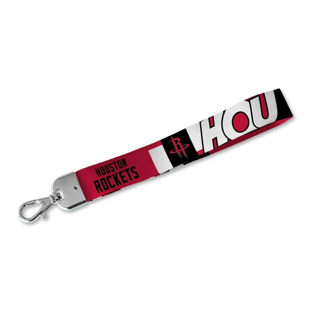 Rico Industries Nba Baloncesto Houston Rockets Cordón De Muñeca Llavero Lindo Correa De Muñeca Llavero Titular Para Mujeres Hombres Llaves De Coche Insignias De Identificación Tarjeta Monedero Teléfon