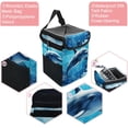 thumbnail image 2 of Dolphin Foldable Car Garbage Can with Lid, Leak-Proof, Hanging Storage Bag - Car Trash Bin, Mini Trash Can, 2 of 6