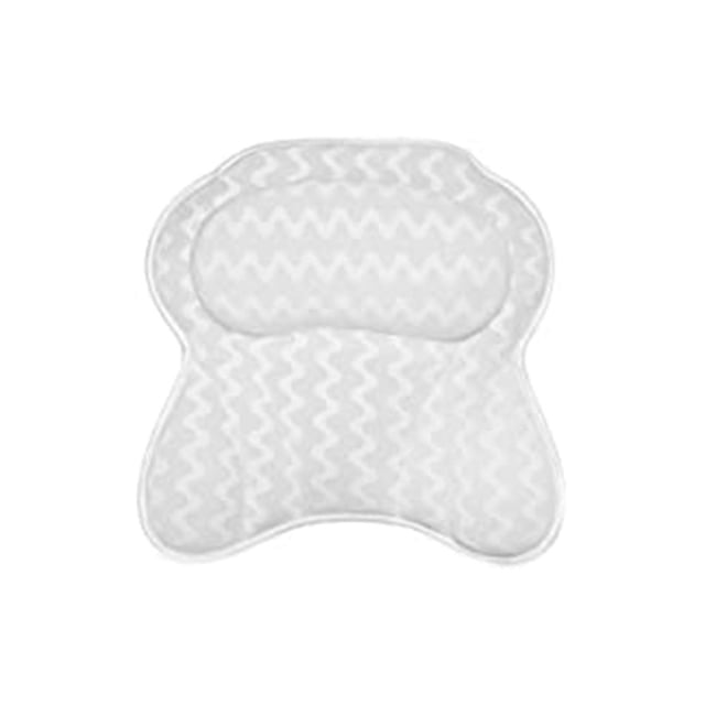 Almohada de bañera Almohada de baño ergonómica para el cuello de bañera y espalda de la bañera de la bañera del almohada 3D Mase de aire almohada de baño transpirable para mujeres y hombres Inevent CE005631-00B