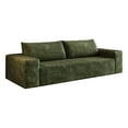 thumbnail image 5 of MAYEERTY 71" 3-Seater Sofa Green Corduroy Fabric Deep Seat Comfy Loveseat No Assembly 1pcs for Living Room/Bedroom/Conference Room/Apartment, 5 of 6