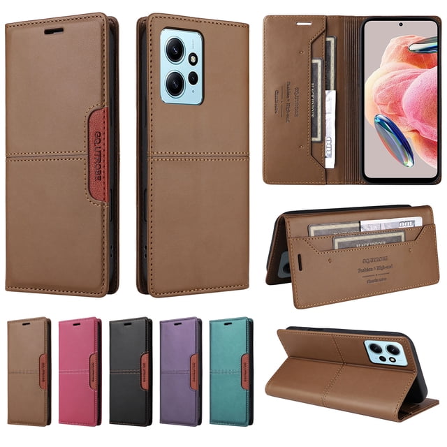 Funda Cartera GANGXUN para Xiaomi Redmi Note 12 4G– Ranuras para Tarjetas, Bloqueo RFID