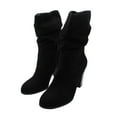 thumbnail image 2 of STYLE & COMPANY Womens Black Padded Saraa Round Toe Block Heel Zip-Up Slouch Boot 6 M, 2 of 6