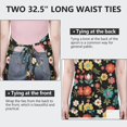 thumbnail image 6 of Pioneer Flower Floral Print Pattern Apron for Women and Men, Cotton Linen Waterproof with Pockets, Adjustable, 33x27 Inch for Kitchen, Gardening, BBQ, Salon, 6 of 6