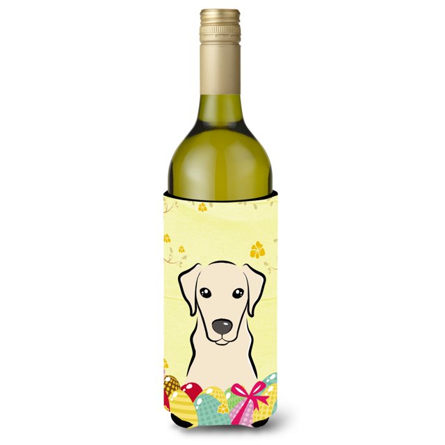 Botella de vino Hugger Koozie Caroline's Treasures Yellow Labrador Easter Egg Hunt 750ml Multicolor