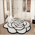 thumbnail image 4 of VIKAMA 1 alfombra de lujo ligera de imitación de cachemira con diseño de camelia para sala de estar, dormitorio, sofá, alfombra resistente a la suciedad, decoración del hogar, 4 of 4