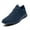 Blue, variant on Men Casual Shoes Comfortable Walking Shoes Slip-on Sneakers Breathable Sport Athletic Gym Shoes