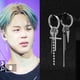 thumbnail image 2 of BTS Fashion Men Earrings A Prueba De Balas Adolescente Parque Jimin Con Los Mismos Pendientes anti-Guerra Hombres Y Mujeres Clásico cross chain Sin Perforar Oreja Joyería, 2 of 4