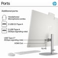 thumbnail image 4 of HP 27" FHD Touchscreen All-in-One Desktop Computer, Quad-Cores Ryzen 5 7520U, 16GB RAM 512GB SSD, Windows 11, Wireless Keyboard & Mouse, PLUSERA 8-in-1 Hub Included, White, 4 of 6