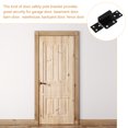 thumbnail image 6 of WHAMVOX 1 Set Stainless Steel Wall Shelf Door Fixing Brackets with Screws (Black), 6 of 7