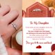 thumbnail image 4 of TO MY DAUGHTER RING Anillo Femenino Moda Personalidad Anillo Hueco Anillo Apertura Señoras Anillos, 4 of 7