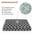 thumbnail image 4 of Majestic Pet | Links Shredded Memory Foam Rectangle Pet Bed For Dogs, Removable Cover, Black, Large, 4 of 6