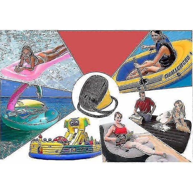 Foot Pump, Portable Bellows Inflator With 3 Size Connection Nozzles, For Swimming Ring, Kayaking, Inflatable Boat, Air Bed, Pool Toy_Perfect Gift