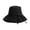 Black, variant on Lispipm Packable Cotton Bucket Hat Summer Beach Sun Hats Wide Brim Casual Caps Adjustable Strap Hiking Cap for Vacation Beige