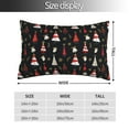 thumbnail image 2 of Honeii Christmas Tree and Gold Socks Print Pillow Cases,Plush Throw Pillow Covers,Decorative Pillowcase for Sofa, Couch, Living Room-14"x20", 2 of 6