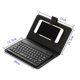 thumbnail image 4 of Mini teclado inalámbrico Bluetooth con funda de piel sintética para teléfono inteligente y tableta de 4,5 a 6,8 pulgadas, color negro, 4 of 5