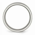 thumbnail image 2 of Titanium Polished Black Enamel Grooved 8mm Flat Band (Size 14) Made In China tb152-14, 2 of 4