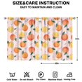 thumbnail image 2 of Boys Girls Kids Nursery Curtains Orange Print Pattern Window Drapes for Living Room Bedroom Playroom Decor Rod Pocket 42x54Inch 2 Panels, 2 of 2