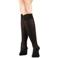 thumbnail image 2 of Women's Trouser Socks, Dress Style, Cable Pattern: 15-20 mmHg, Black, Large, 2 of 6