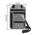 thumbnail image 4 of Portefeuille Porte-Passeport avec Blocage Rfid et Pochette pour le Cou, Fermeture Éclair, Noir, 4 of 4