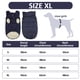 thumbnail image 2 of Chaqueta de invierno para perros a prueba de viento, chaleco cálido para perros, ropa para mascotas para clima frío con forro polar para perros pequeños, medianos y grandes, azul marino, 2 of 5