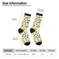 thumbnail image 2 of Vsdgher Leopard And Butterfly Crew Socks for Men & Women, Breathable Casual Athletic Ankle Socks, 2 of 6