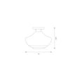 thumbnail image 3 of Designers Fountain Emma 1 Light Brushed Gold Semi Flush Mount Ceiling Light, D249M-SF-BG, 3 of 4