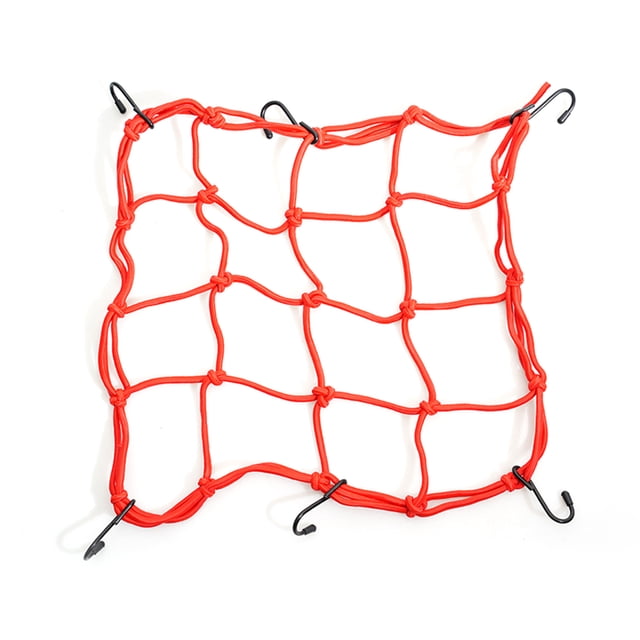Solid Latex Bungee Cargo Net Pocket Gear Helemt Luggage Netting Mesh Pocket Helmet Net Pocket