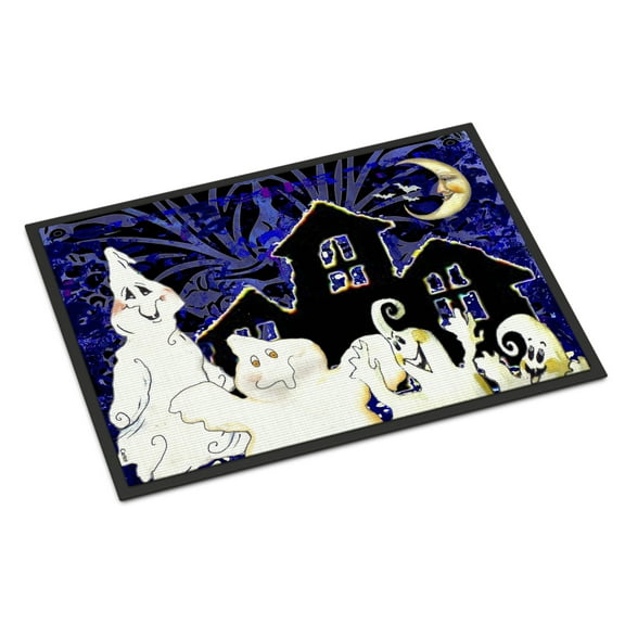 The Gang's All Here Ghosts Halloween Door Mat