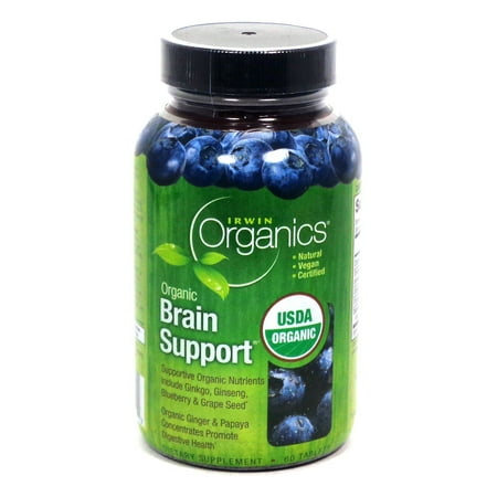 Irwin Naturals Irwin Orgainics Brain Support, 60 ea