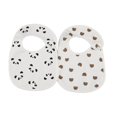 thumbnail image 1 of 2Pcs/set Baby Drooling Bib Cotton Nursing Bib Soft Burp Cloth Boy Girls Unisex Shower Gift for Feeding and Teething, 1 of 4