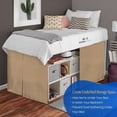 thumbnail image 3 of HNB Store Full XL Dorm Bed Skirt | 34" inch Drop Length Pleated Dorm Bedskirt | Microfiber | Taupe, 3 of 7