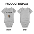 thumbnail image 3 of My Big Sister Is A Black and Tan Coonhound Dog Funny Baby Bodysuit Boy Girl Unisex, 3 of 5