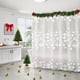 thumbnail image 1 of Accesorios de baño Cortina de ducha navideña con copos de nieve, cortina de baño de plástico, cortina de puerta con 8 ganchos, cortina de ducha festiva, cortina de ducha de plástico, 1 of 6
