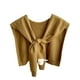 thumbnail image 1 of Bufandas de mujer de color liso de punto para exteriores, chal de invierno con cuello falso, bufanda decorativa Kangshi para el regazo y los hombros, bufanda para mujer, 1 of 1