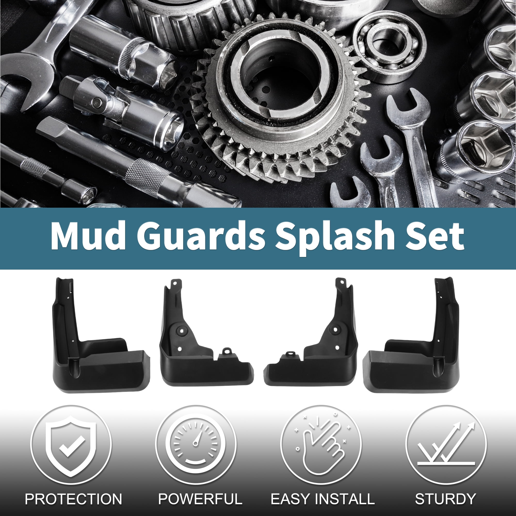 Unique Bargains Mud Flaps Splash Guards for Toyota Corolla sports edition 2019-2023 Front & Rear Mud Guards W/Mount Accessories