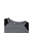 thumbnail image 5 of KOMOO Women Sweatshirt Summer Stripe Patterns Round Neck Short Sleeve T-Shirt Loose Tops Plus Size, 5 of 6
