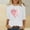 White, variant on Avrnliq Womens Pink Valentine's Day Outfit Heart Love Graphic Top Soft Stretch Casual Crew Neck Shirt for Valentine's Day Date Night Holiday Wear,Size XL