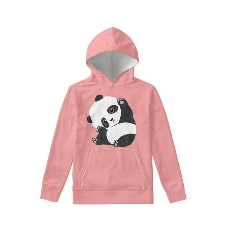 Pink cheap panda hoodie