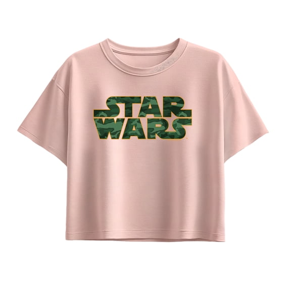 Star Wars - Camo Logo - Youth Girls Boxy T-Shirt