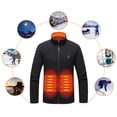 thumbnail image 2 of 9 Chaquetas Aislantes Con Calefacción Y Carga USB para Hombres Y Mujeres (negro M), 2 of 9
