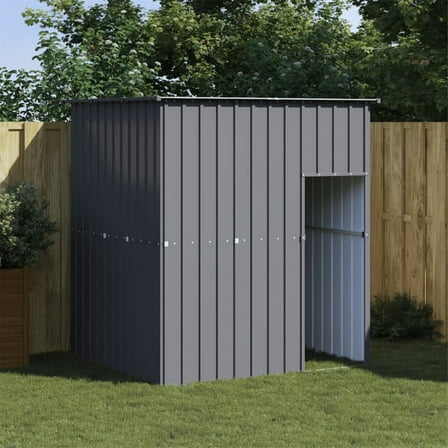Casafoyer Dog House with Roof Anthracite 65"x60.2"x71.3" Galvanized Steel