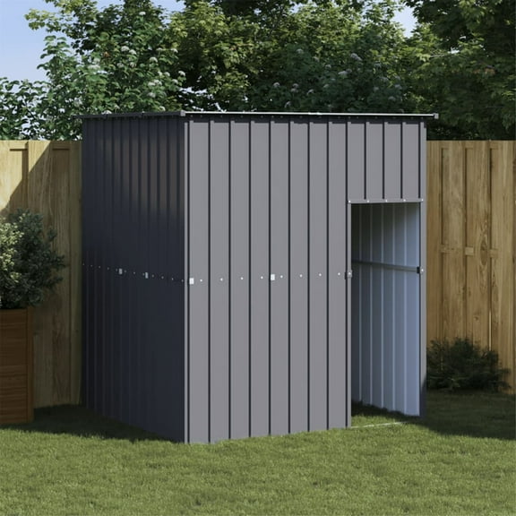 Casafoyer Dog House with Roof Anthracite 65"x60.2"x71.3" Galvanized Steel