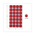 Universal Self-Adhesive Removable Color-Coding Labels, 3/4" dia, Red, 1008/Pack -UNV40103 ...