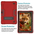 thumbnail image 2 of FIEWESEY for Vankyo MatrixPad Z4 Case,Drop-Proof Shock-Resistant Hybrid case(with Stand) for Vankyo MatrixPad Z4/Z4 Pro/Llltrade 10 inch Tablet+Tempered Glass Screen Protector (Red/Black, 1 Pack), 2 of 6