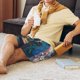 thumbnail image 5 of Fotbe Whimsical Goat Artist Pantalones Cortos de Pijama para Hombre, Ropa de Dormir, Pantalones de Pijama Cortos para Hombre-Large, 5 of 6