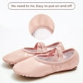 thumbnail image 6 of Stelle Girls Leather Ballet Dance Shoes for Toddler/Little Kid/Big Kid/Boy,Full Sole No-Tie Balletrina Gymnastics Ballet Slippers,Ballet Pink, 6 of 6