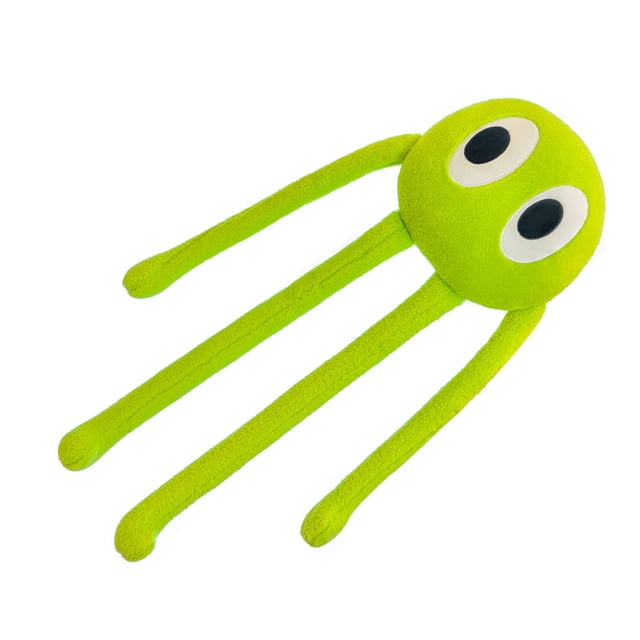 Almohada de pulpo de peluche, forma linda, suave y cómodo, muñeco de pulpo de peluche, juguete con 4 patas para el hogar, dormitorio, oficina, verde, 90 cm/35,4 pulgadas, 480 g/16,7 oz