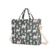 thumbnail image 7 of FORMRS Womens Corduroy Tote Bag Crossbody Shoulder Handbag with Pocket, Cute Llamas Pattern, 7 of 7